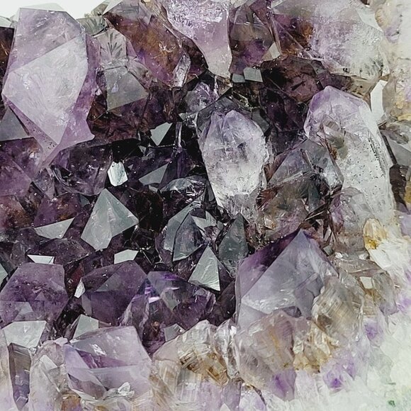 Raw Amethyst Quartz Geode Natural Specimen Medium to Dark Mineral 5x3x2 - Picture 10 of 10